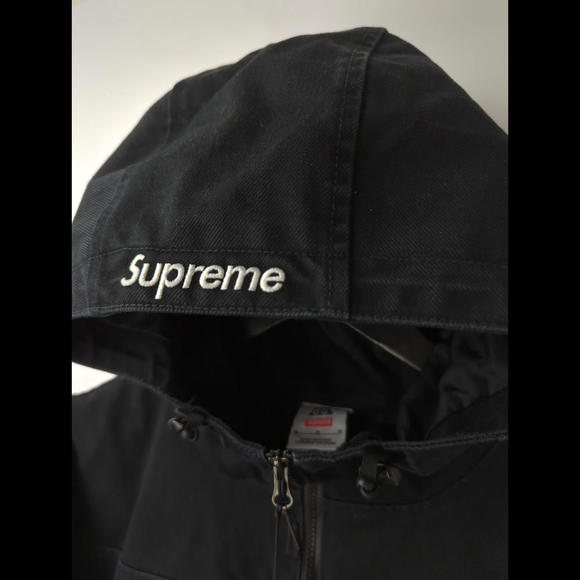 [SOLD] NWT SUPREME x NIKE ACG Men's Sz M Black Denim Pullover DO7198-010 AW22 - Picture 4 of 9